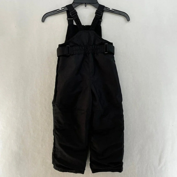 Cherokee Snow Bib Unisex Kids Sz 3T Black Full-Zip Adjustable Strap Straight Leg - Picture 2 of 14